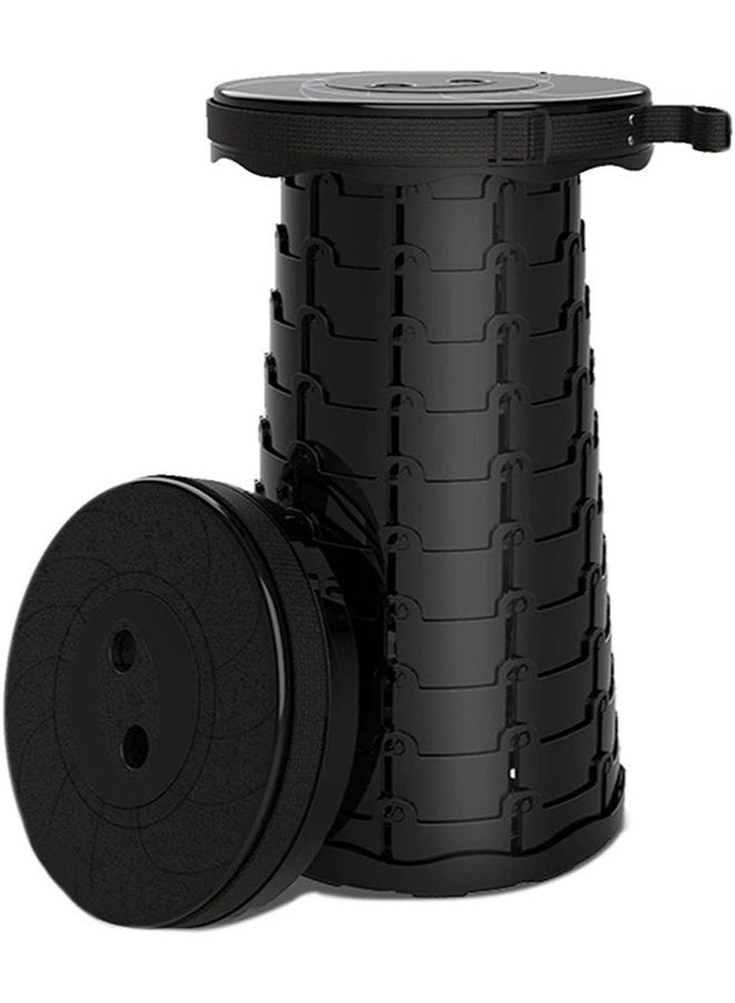 gogolove Portable Retractable Folding Stool, Adjustable, Collapsible Telescopic Safety Stool Sturdy and Lightweight, Load Capacity for Child Adults Seniors, With Adjustable Strap, Picnic Fishing Travel BBQ - Image 2