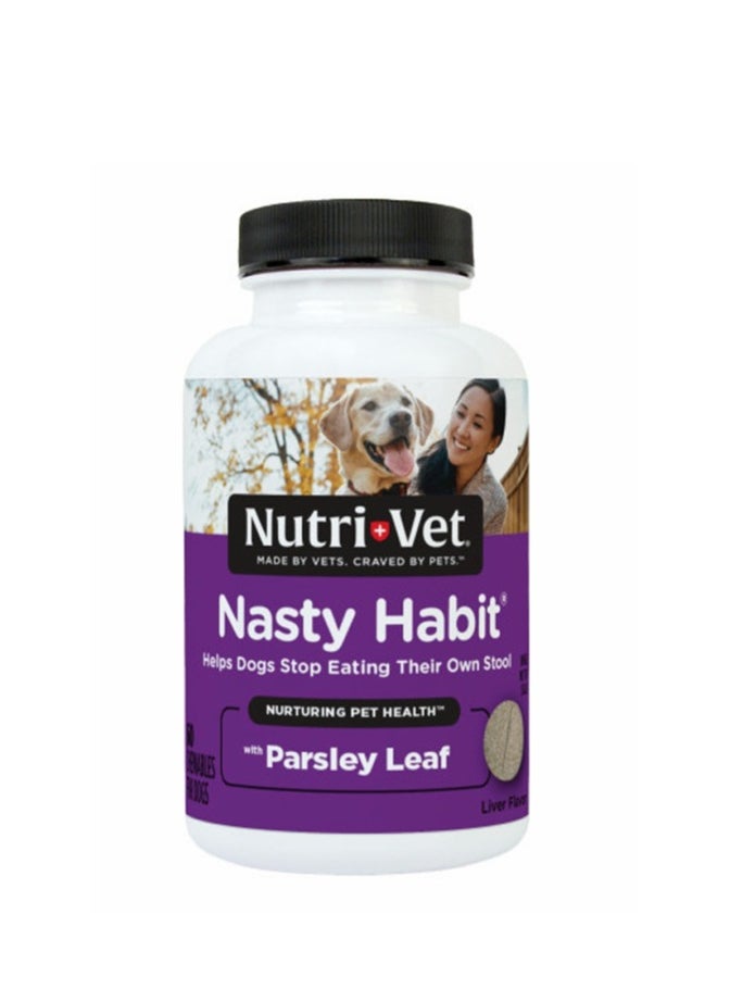 NUTRI FIT Nutri-Vet Nasty Habit for Dogs 60 Tablets 