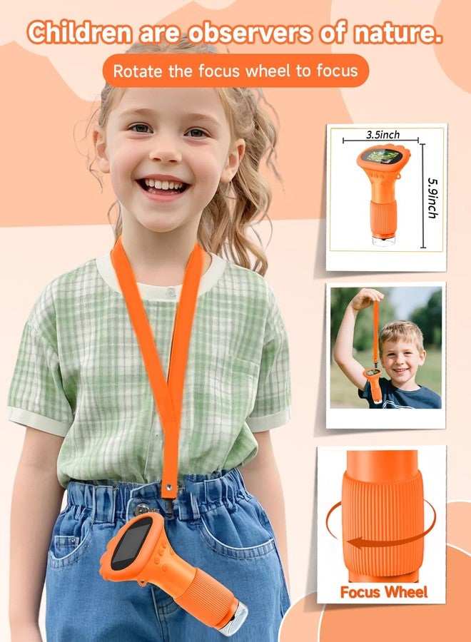 Acoath Microscope for Kids, 1000X Handheld Digital Miniscope with 2.0" Screen, Portable Pocket Microscope Education Toys Christmas Gifts for Age 3 4 5 6 7 8 9 10 Girls Boys - Image 5