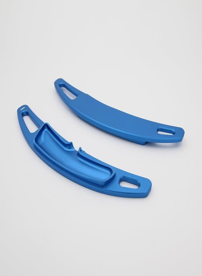 SANRILY Blue Aluminum Steering Wheel Paddle Shifter Extension Fit for Porsche Panamera Macan Cayenne 911 718 918 Spyder Boxster,2018 Panamera(New energy) Paddle Shifter Extension Accessories - Image 5
