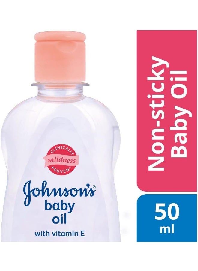 Johnson's Baby Johnson's Baby Massage Oil, 50 ml / 1.7 fl oz-3 Pack  - Image 5