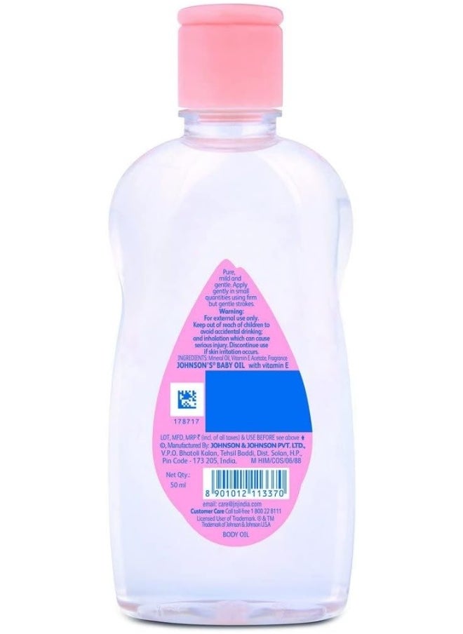 Johnson's Baby Johnson's Baby Massage Oil, 50 ml / 1.7 fl oz-3 Pack  - Image 3