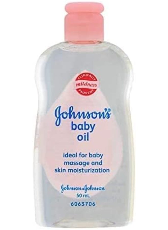Johnson's Baby Johnson's Baby Massage Oil, 50 ml / 1.7 fl oz-3 Pack  - Image 2
