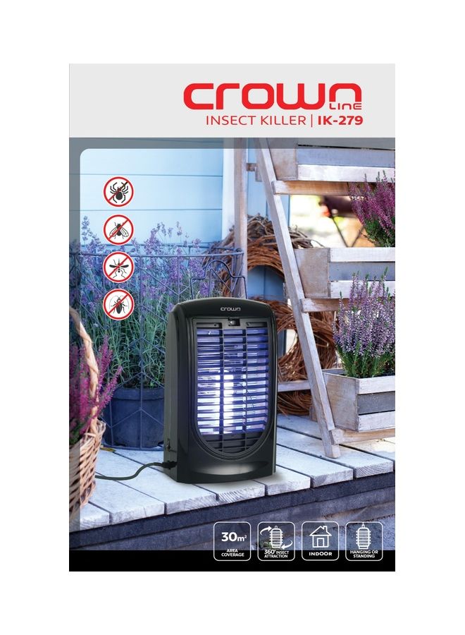 Crownline IK-279 Insect Killer With Lamp Life  5000-8000 Hours Black - Image 2