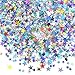 Hestya Star Confetti Glitter Table Confetti Metallic Foil Stars for Christmas Party Wedding Festival DecorationsHolographic Silver10mm and 6mm60g - Image 3