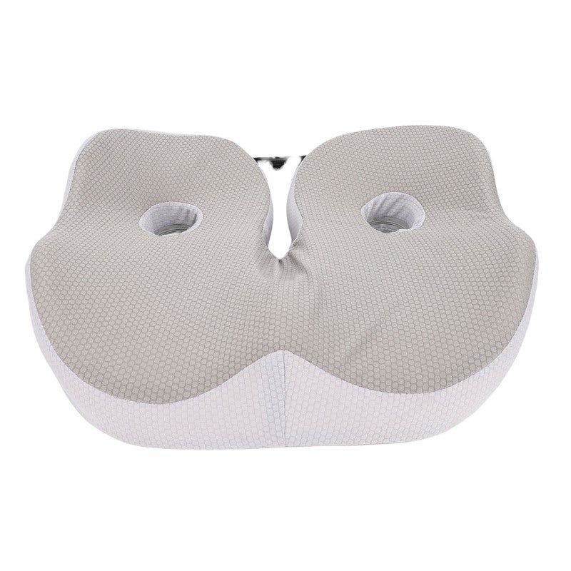 Memory Foam Seat Cushion: 1 Pack Grey Ergonomic Design - Breathable Detachable Washable Cover Chair Pad for Office Home Student Long Sitting Use - Image 1