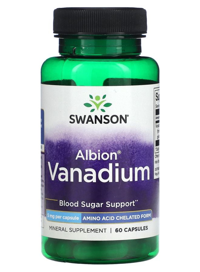 Albion Vanadium 5 mg 60 Capsules