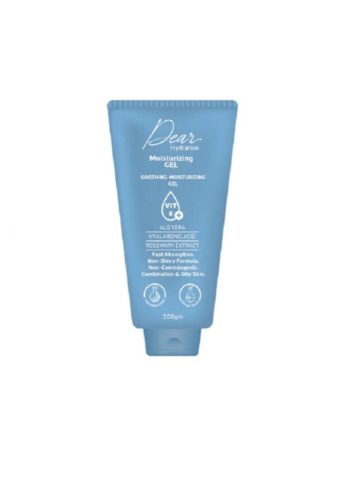 DEAR Dear Hydration Moisturizing Gel - 200 GM – With| Glycerin | Hyaluronic Acid | Vitamin E | Aloe Vera | Antioxidant | Long-Lasting Hydration | Skin Nourishment |