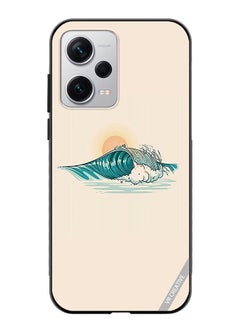 Protective Case Cover For Xiaomi Redmi Note 12 Pro Plus Waves Design Multicolour