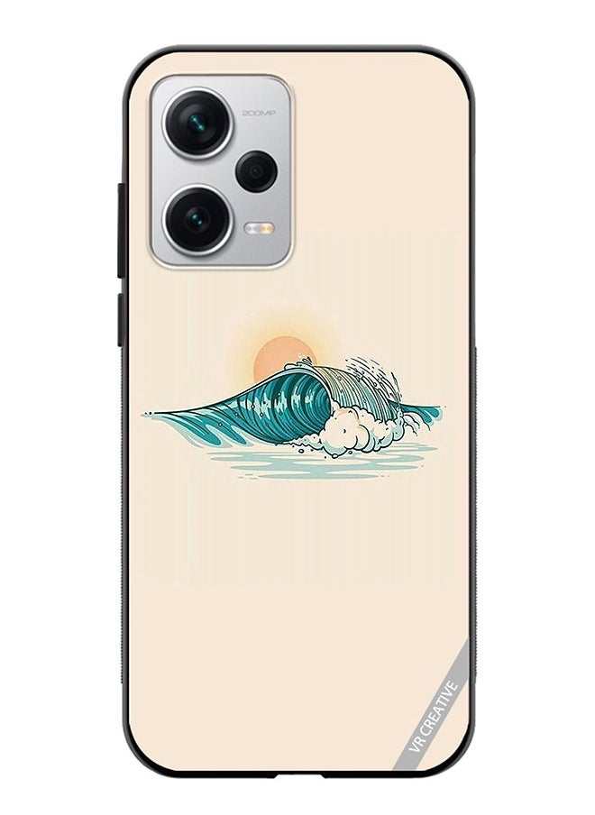 VR CREATIVE - Protective Case Cover For Xiaomi Redmi Note 12 Pro Plus Waves Design Multicolour - Image 1