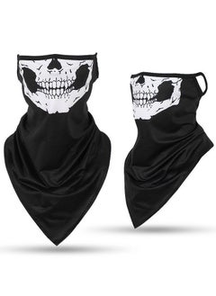 قناع وجه Goolsky Bandana مع حلقات للأذن وغطاء للرقبة ووشاح وغطاء للوجه للرجال والنساء