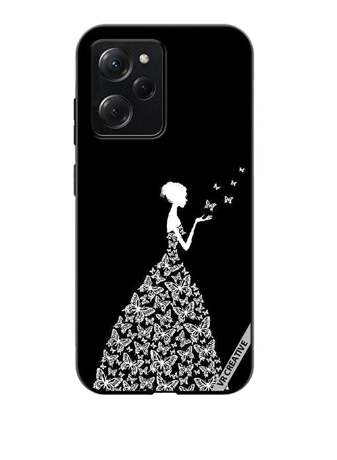 VR CREATIVE Protective Case Cover For Xioami Pcoo X5 Pro Girl In Butterfly Dress Design Multicolour  - Image 1