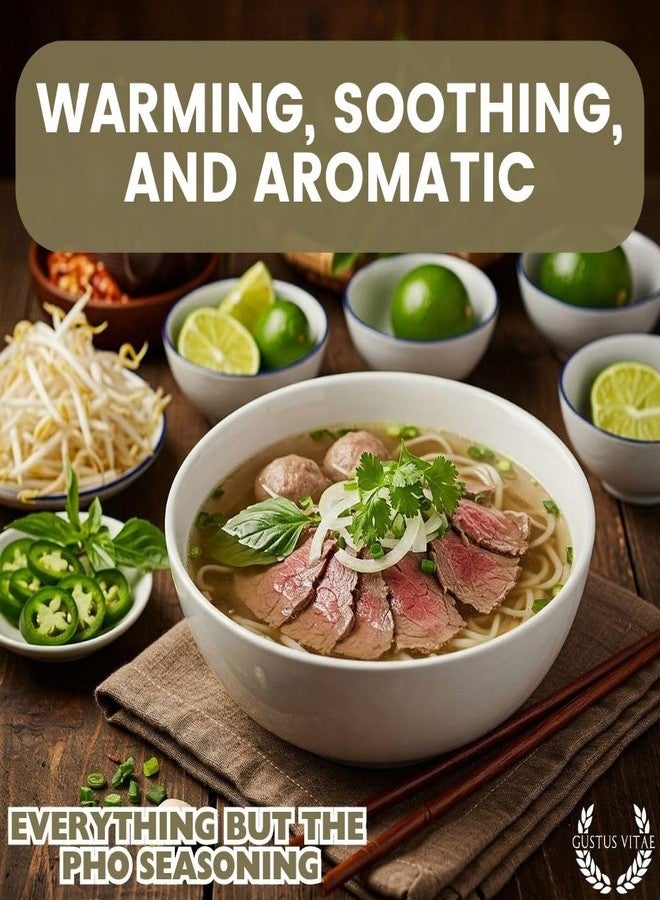 GUSTUS VITAE Everything But The Pho Seasoning | Gourmet Spice Blend | Non GMO, All Natural | Handmade | Small Batch | Made in USA | Artisanal Seasoning Mix | Magnetic Tin | GLP-1 Friendly | Sustainably Sourced Rub | Ultra Premium | Gustus Vitae - Image 2