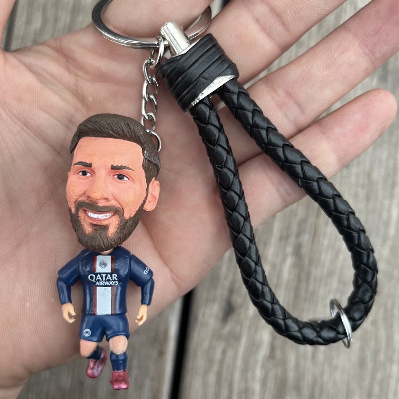 In Stock Football Doll Keychain - Real Madrid, Ronaldo, Neymar, Barcelona Henry, Messi, Mbappe - Image 5