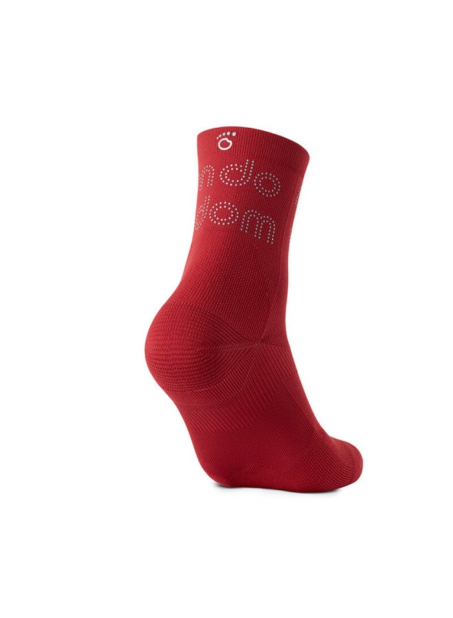 Macondo New Year Limited Edition Running Advanced Mid-calf Socks 3a Antibacterial Breathable Lightweight New Racing Red L - Image 3