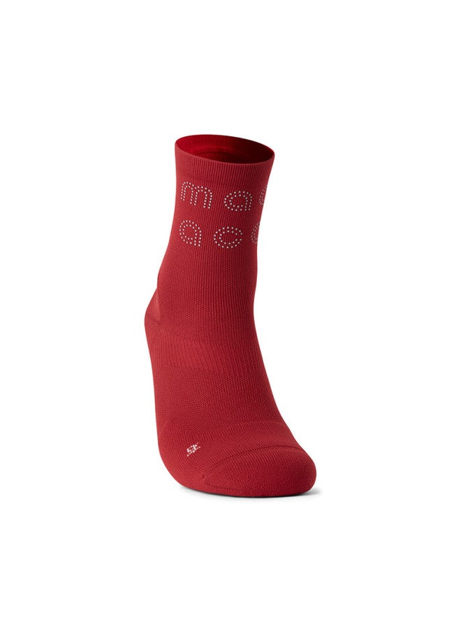 Macondo New Year Limited Edition Running Advanced Mid-calf Socks 3a Antibacterial Breathable Lightweight New Racing Red L - Image 2