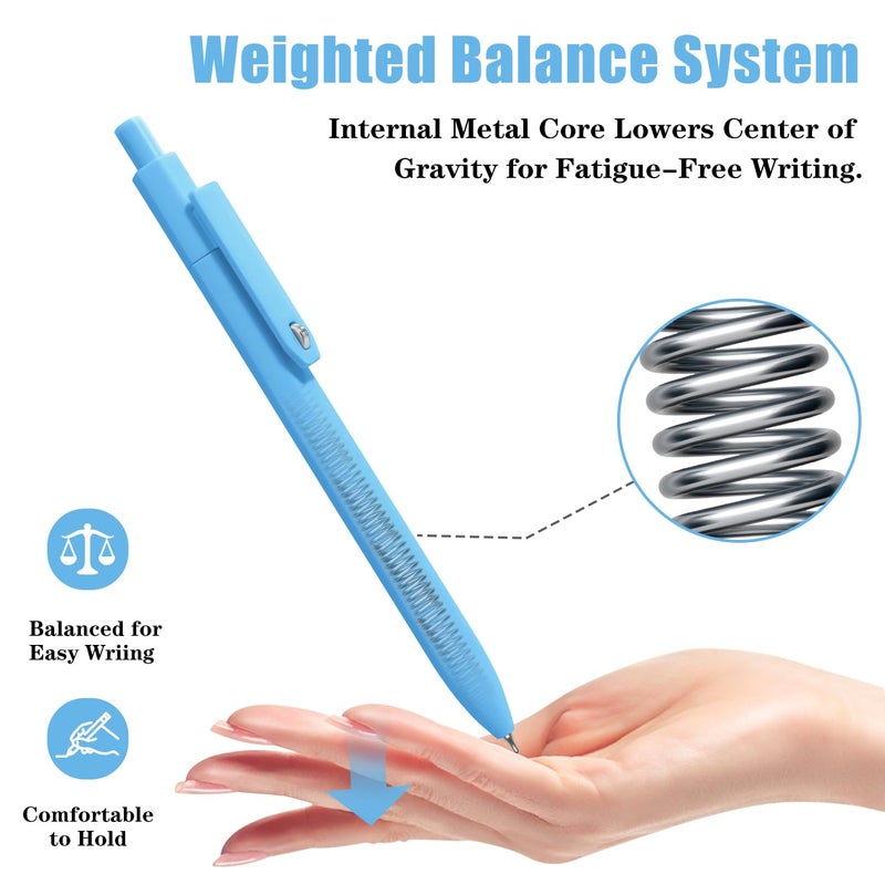 Vitoler Pens,8 pcs Fine Point Gel Pens,0.5mm Quick Dry Black Ink Gel Pen, Smooth Writing Pen for Office Desk Accessories,Office School Supplies - Image 4