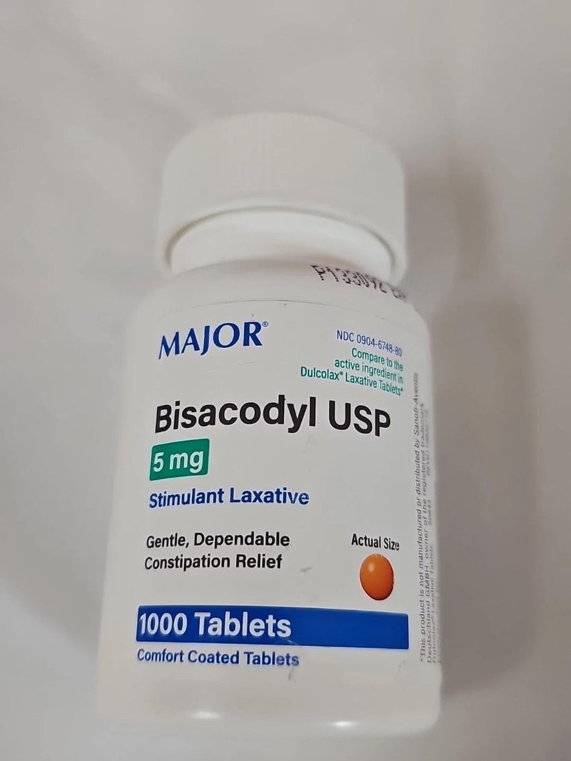 MAJOR ملين بيزاكوديل المنبه 1000 قرص مغلف معوي كل عبوة تحتوي على 3 - Image 1