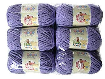 BERNAT Baby Blanket Yarn, 3.5oz, 6-Pack (Lilac) - Image 1