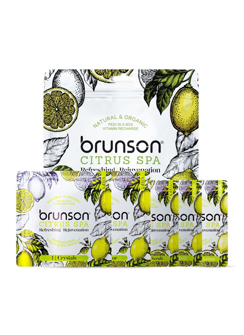 brunson Brunson Pedicure Spa Kit 5-in-1 Natural & Organic Spa Kit – DIY Relaxation, Hydration, and Luxury Foot Care with Scrub, Soak, and Spa Essentials for Smooth Foot Professional Use (Lavender, Lavender)  - Image 1