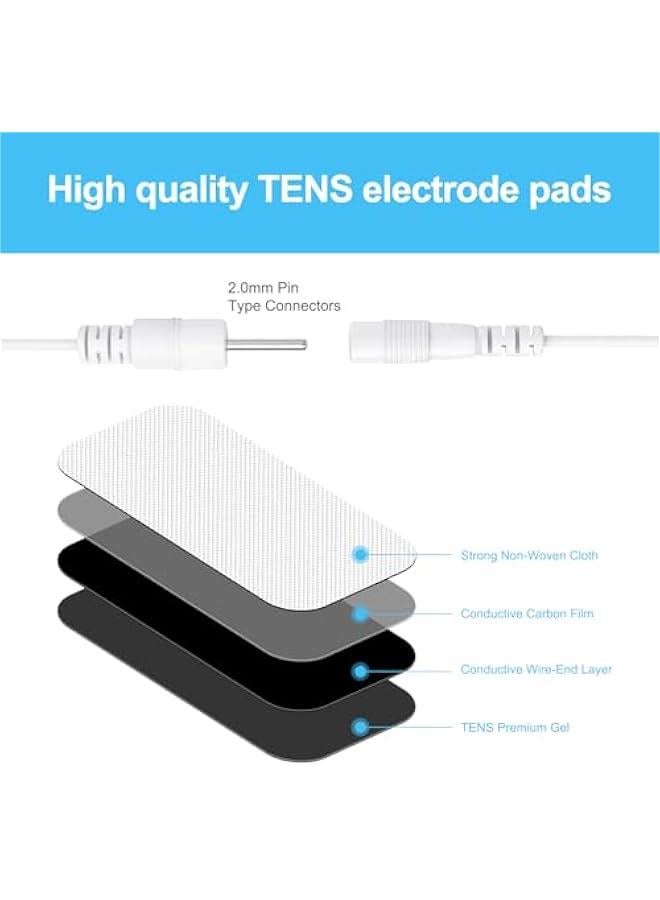 Arabest 32 Reusable TENS Unit Electrode Pads in a Travel Case - Compatible with AUVON, TENS 7000, Etekcity - Replacement Pads for Muscle Stimulator  - Image 4