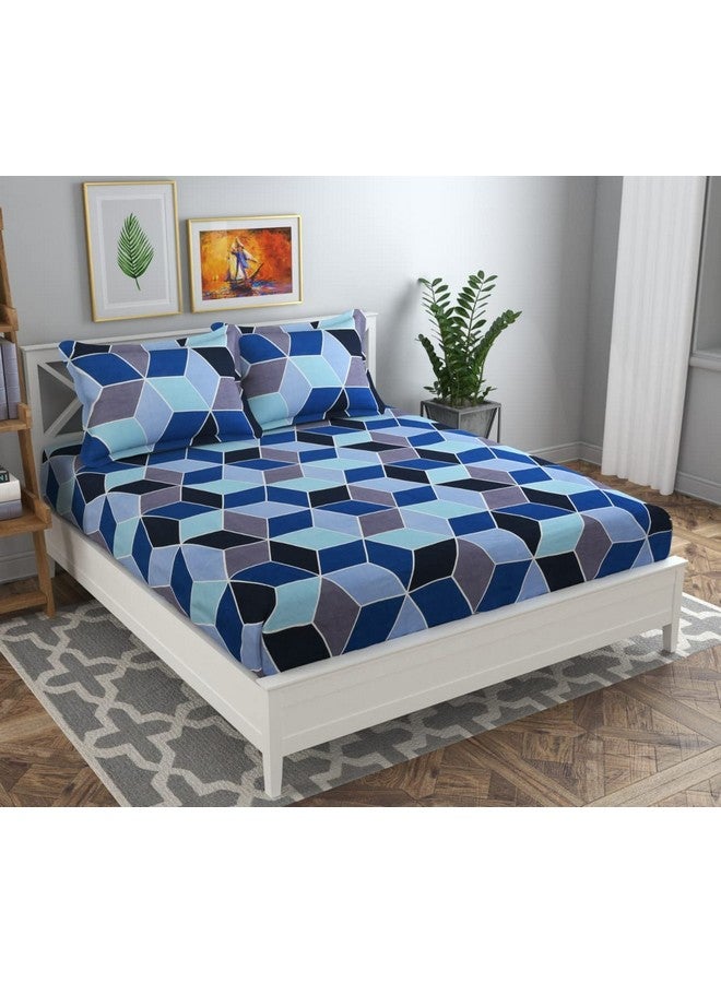 BSB HOME ® Premium Printed Microfiber 7 Double Bedsheets Combo with 14 Pillow Covers-120 TC Breathable & Wrinkle Free -228 CM x 228 CM (Combo, Multicolour) -Pack of 7 - Image 3