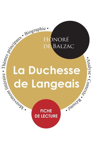 Fiche de lecture La Duchesse de Langeais (Étude intégrale) - pzsku/Z45BAC410F51872789C9BZ/45/1749025624/c7efe00c-bc8b-4828-b6a5-1f138c3024b7