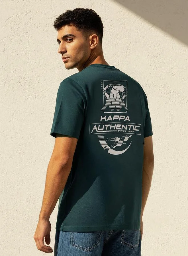 Kappa Kappa Men Slogan Print T shirt
