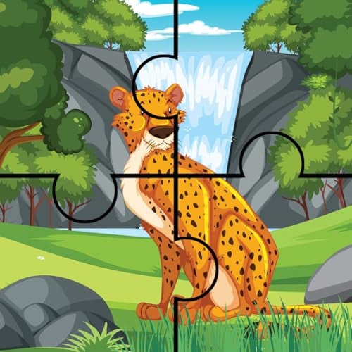 Homecute Wooden Jigsaw Puzzle Game for Children & Kids, Wooden Puzzle for Kid's, Birthday Return Gifts for Kids, Learning & Education Toy 3-4 Years Kid’s- 4 Pieces Pack of 6 (Animals) - Image 3