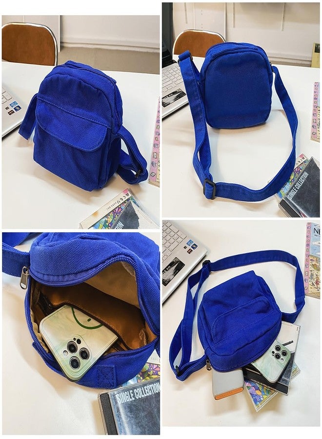 Collsants Small Crossbody Bag Cute Purse Mini Canvas Crossbody Purse Phone bag, Purple2, Small - Image 5