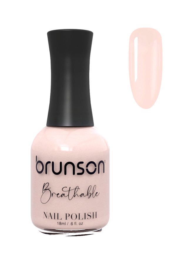 brunson Breathable Nail Polish Halal nail polish Wudu friendly Quick-Dry Vegan long lasting but easy peel off   18ml BH322