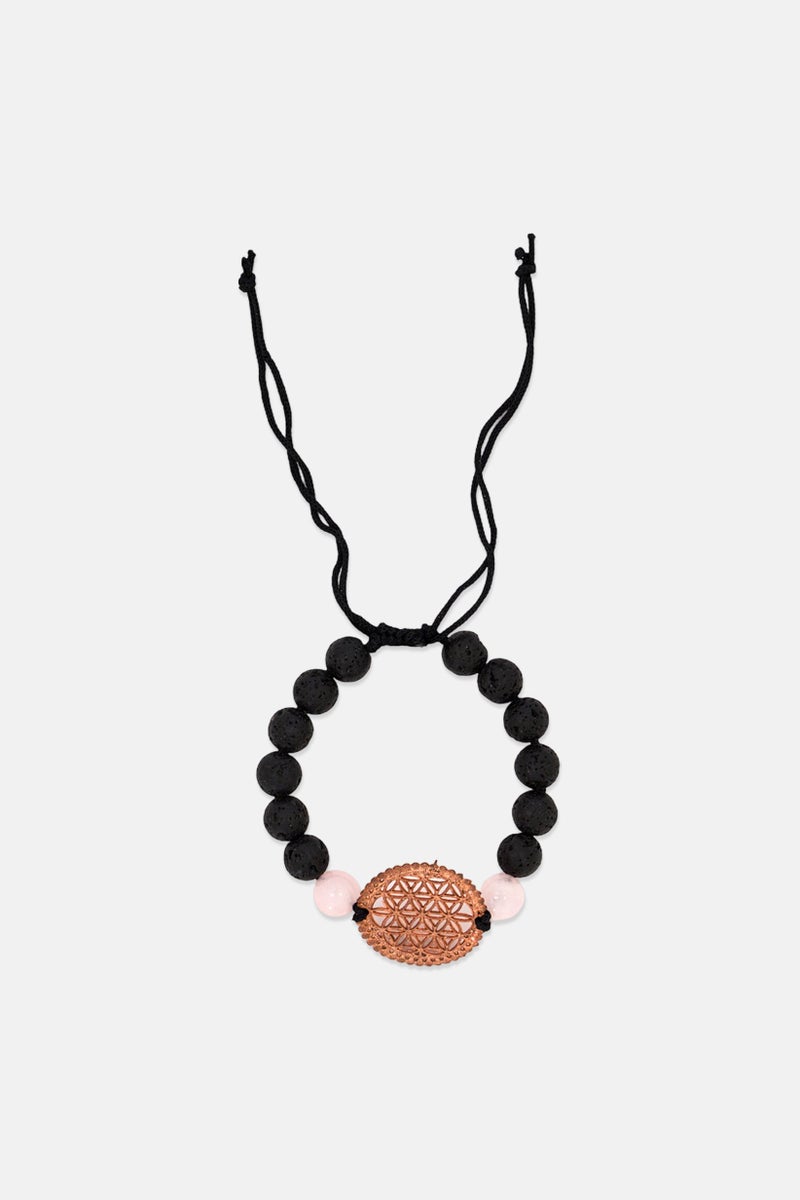 Muy Mucho Love Rose Quartz Gemstone Scented Bracelet And Fragrance Roll On - Image 3