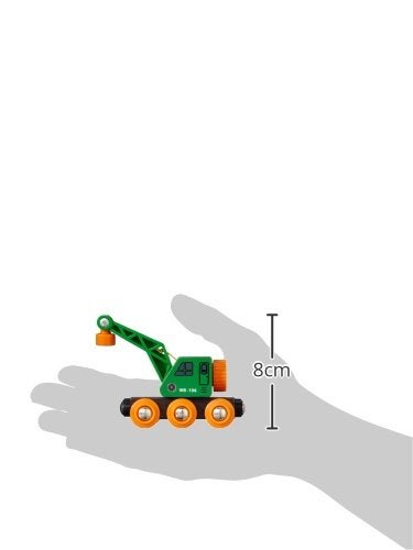 BRIO World 33698 - Clever Crane Wagon Set - 4 Piece Wooden Toy Train Set for Kids | Imaginative Play | Compatibility with Other Sets | FSC-Certified Wood - Image 3