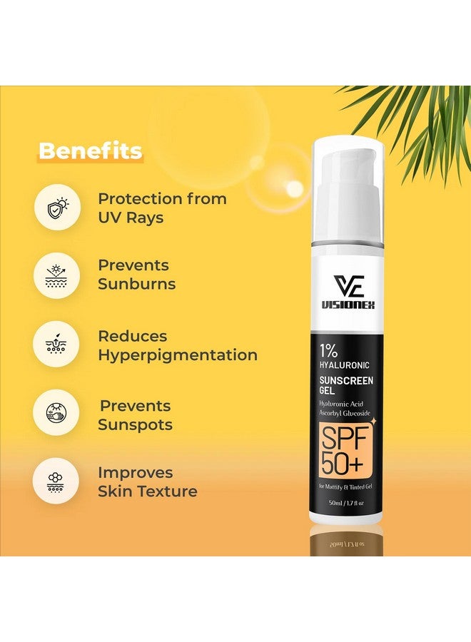 Scentora Hyaluronic Sunscreen Aqua Gel SPF 50 PA++++ I For Oily, Dry, Acne-prone Skin | Ultra Lightweight Texture I Non-Greasy I No White Cast - Image 5