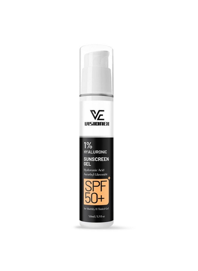 Scentora Hyaluronic Sunscreen Aqua Gel SPF 50 PA++++ I For Oily, Dry, Acne-prone Skin | Ultra Lightweight Texture I Non-Greasy I No White Cast - Image 1
