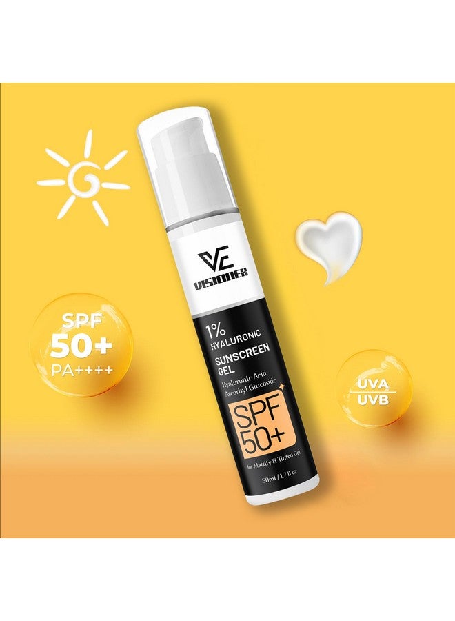 Scentora Hyaluronic Sunscreen Aqua Gel SPF 50 PA++++ I For Oily, Dry, Acne-prone Skin | Ultra Lightweight Texture I Non-Greasy I No White Cast - Image 4