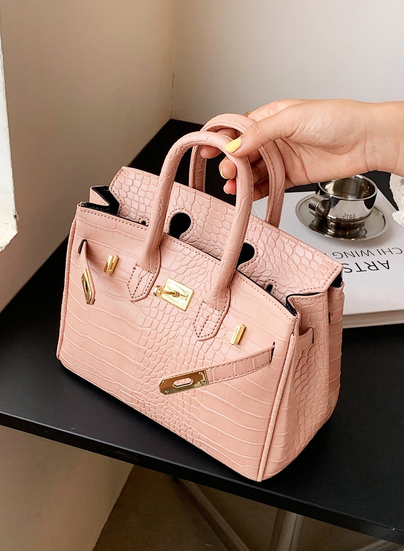 VIDSID Women's Large-capacity Handbag Shoulder bag Satchel (Pink)  - Image 2