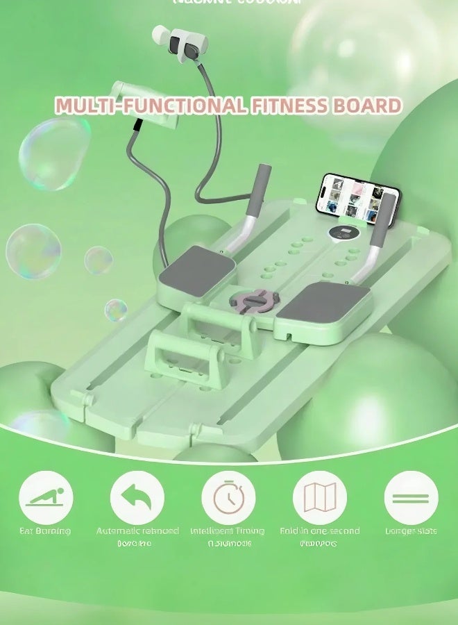 Jourvent Pilates Board - Pilates Reformer Set, Multi-Purpose Foldable Pilates Reformer Board for Home, 5 in 1 Pilates Sliding Board - Image 4