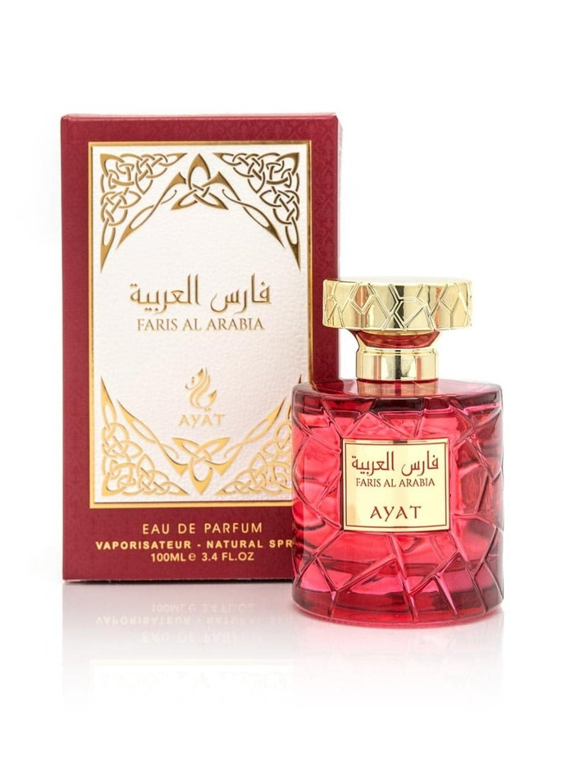 عطور آیت عطر آيات برفيومز فارس العربية أو دو بارفان 100 مل – زعفران، جلد وعود – ثبات طويل للرجال - Image 1