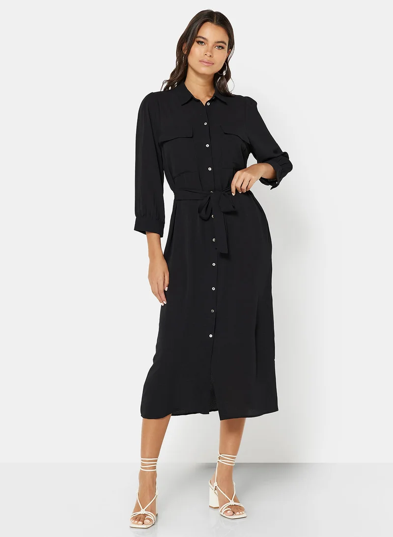 ONLY Belted Shirt Dress