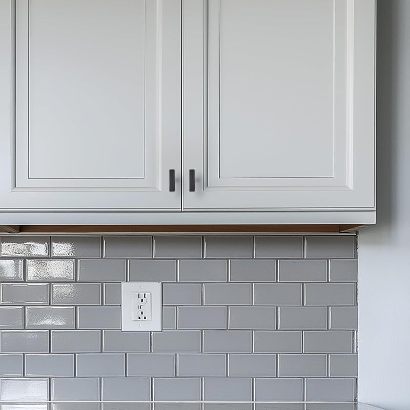 HOME EDIT 2 Pack Matte Black Cabinet Knobs 2 Inch - Black Drawer Knobs Single Hole Black Square Hardware Drawer Pulls for Kitchen Cabinets and Dressers - Image 4