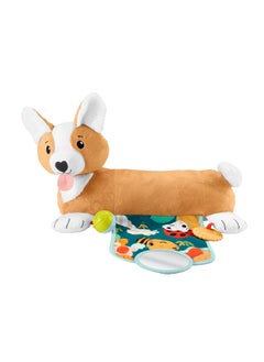 Fisher-Price Baby Tummy Time Toys, 3-In-1 Plush Puppy Wedge With Bpa-Free Teether Rattle And Mirror Toys  - Image 3