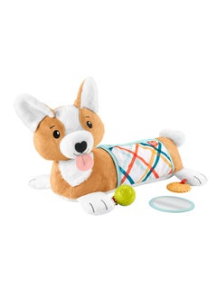 Fisher-Price Baby Tummy Time Toys, 3-In-1 Plush Puppy Wedge With Bpa-Free Teether Rattle And Mirror Toys  - Image 2