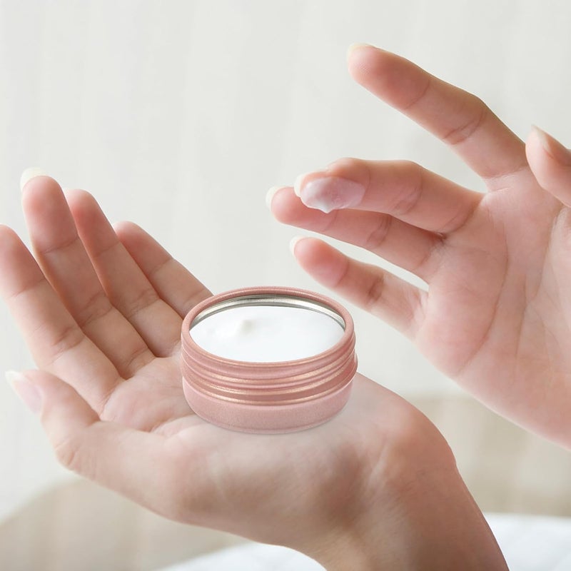 Rose Gold Aluminum Cream Case 5pcs 10G Reusable Screw Tins Multi-Function Lip Balm Containers for Travel and Home Skin Care Storage - Image 4