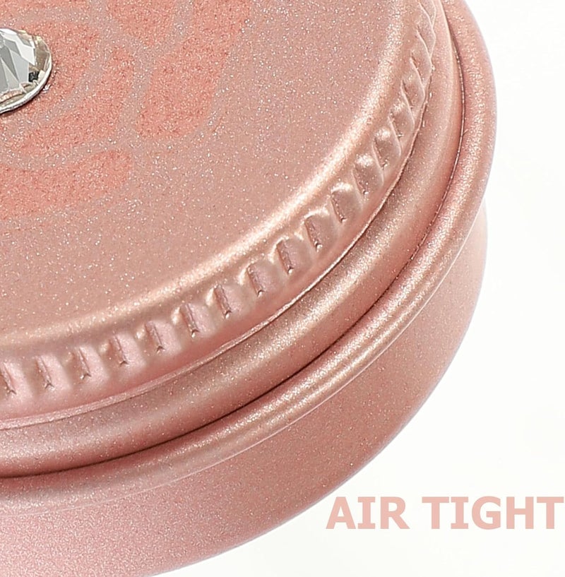Rose Gold Aluminum Cream Case 5pcs 10G Reusable Screw Tins Multi-Function Lip Balm Containers for Travel and Home Skin Care Storage - Image 5