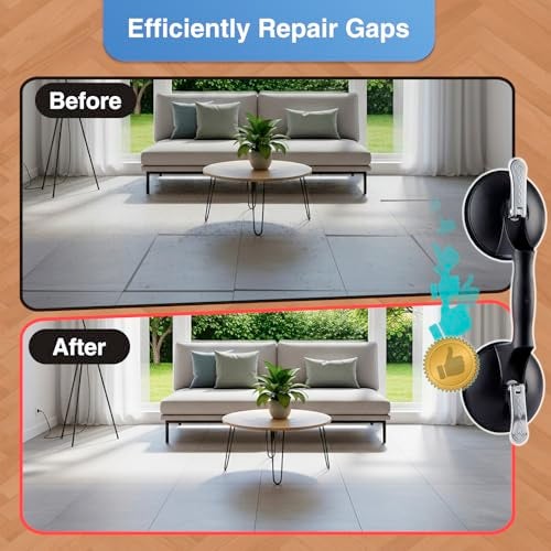 CRAFTZONE 4PC Laminate Flooring Tools, Floor Gap Repair Tool Set with Suction Cup & Rubber Mallet Hammer, Fixer Tool for Floating Wood Floors - Image 5