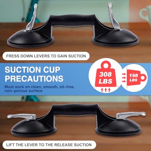 CRAFTZONE 4PC Laminate Flooring Tools, Floor Gap Repair Tool Set with Suction Cup & Rubber Mallet Hammer, Fixer Tool for Floating Wood Floors - Image 4