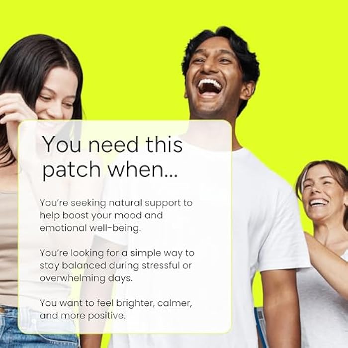 The Patch Remedy Happy Patch | 5-HTP, L-Theanine, Rhodiola, Inositol, B6, Vitamin D3 | 30 Patches - Image 5