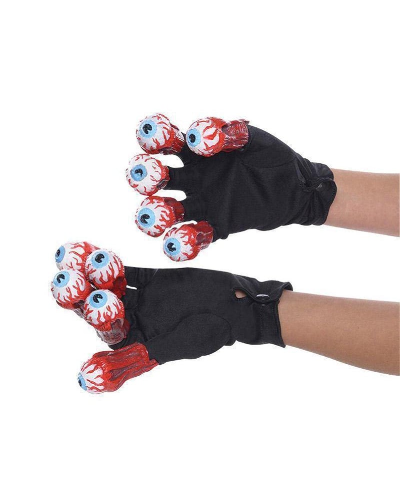 Rubies Beetlejuice: Beetlejuice Gloves with Eyes for Adults by Rubies Men's No Size - Image 1