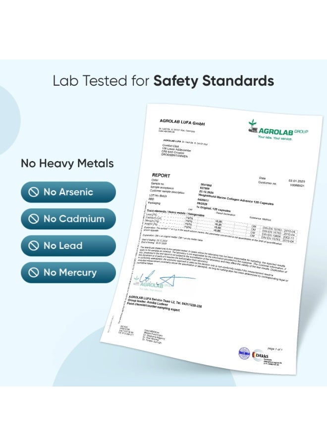 كولاجين بحري متقدم مع حمض الهيالورونيك 1455 ملغ – يدعم صحة الشعر والبشرة والأظافر، 120 كبسولة، صنع في المملكة المتحدة - Image 5